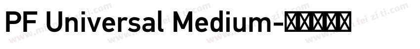 PF Universal Medium字体转换